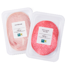 Achterham of gerookte salami